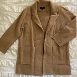 J. Crew Open-Front Sweater Blazer - S, Camel